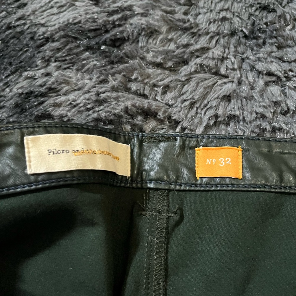 Pilcro and the letter‎ press green pleather front pants woman’s 32 - Picture 8 of 13